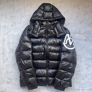 Moncler Hooded Down Jacket Black